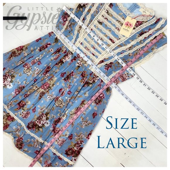 Entro Old Country Roses Farmhouse Mini Dress - Picture 16 of 16